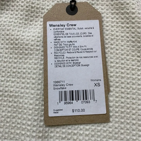 Prana Wensley Long Sleeve Wool Blend Thermal Top XS - Picture 6 of 12